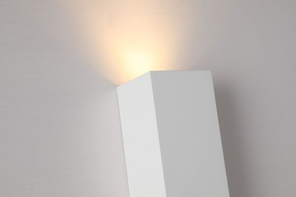 Wandlampe Aluminium Sandweiß GU10 H:15,4 cm Up Down