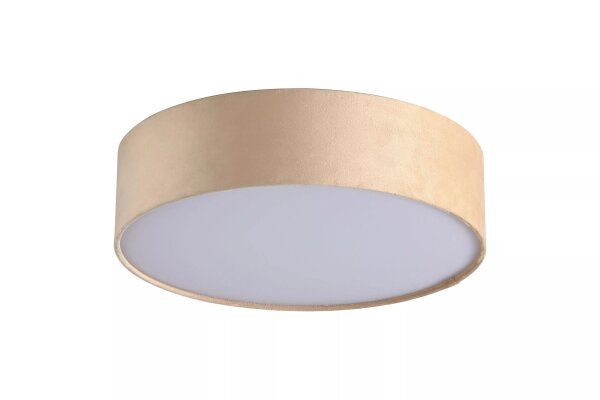 Deckenleuchte Stoff Champagner E27 Ø38 cm 2-flammig