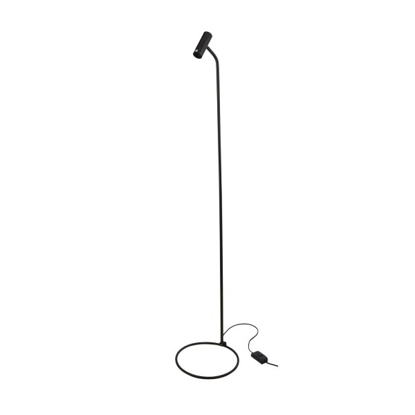 Stehlampe flexibel Metall Schwarz E27 H:152 cm modern