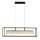 LED Pendelleuchte 3000K Metall Klarglas Schwarz L:90 cm
