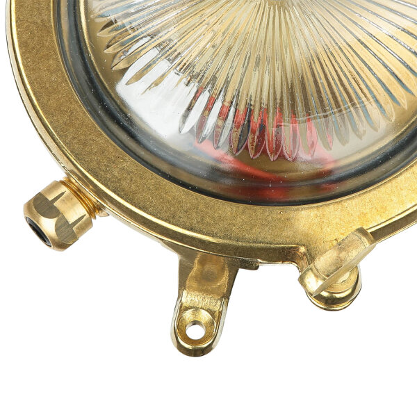 Applique extérieure laiton rond IP44 Maritim porte dentrée