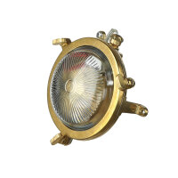 Applique extérieure laiton rond IP44 Maritim porte...