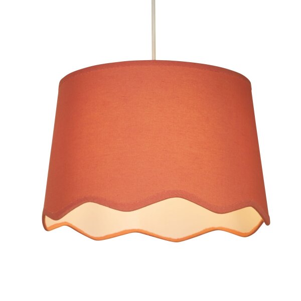 Lampenschirm Stoff Lachs E14 E27 H:20 cm blendarm