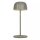 LED Tischleuchte Akku 3000K Metall Grau IP54 H:27 cm