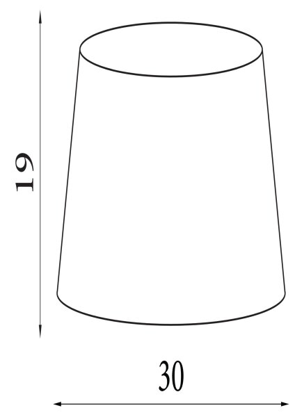 Lampenschirm Leinen Natur E14 E27 Ø30 cm blendarm