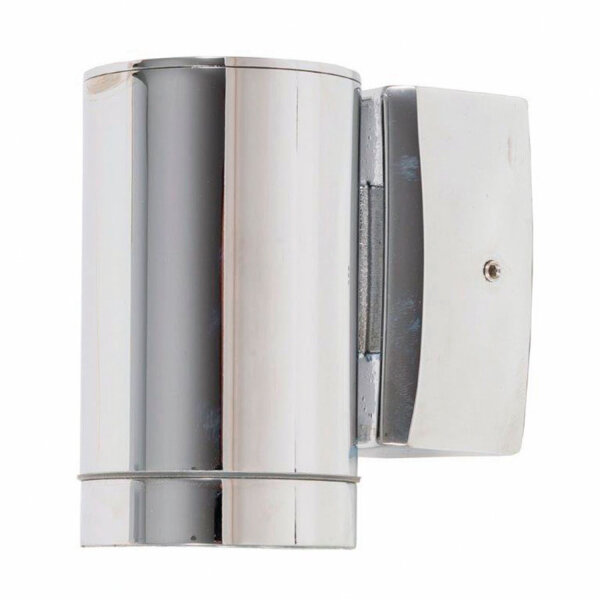 Applique murale extérieure nickel laiton véritable ronde IP64 Moderne