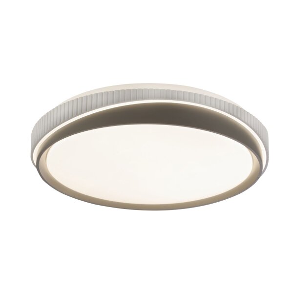 LED Deckenleuchte 3000K Metall Grau Ø39 cm blendarm