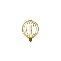 LED Leuchtmittel 2700K Metall Gold E27 H:16 cm K&auml;fig