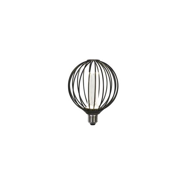 LED Leuchtmittel 4000K Metall Schwarz E27 Ø14 cm Käfig