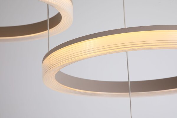 LED Pendelleuchte CCT 2700-4000K Sandfarben B:45 cm