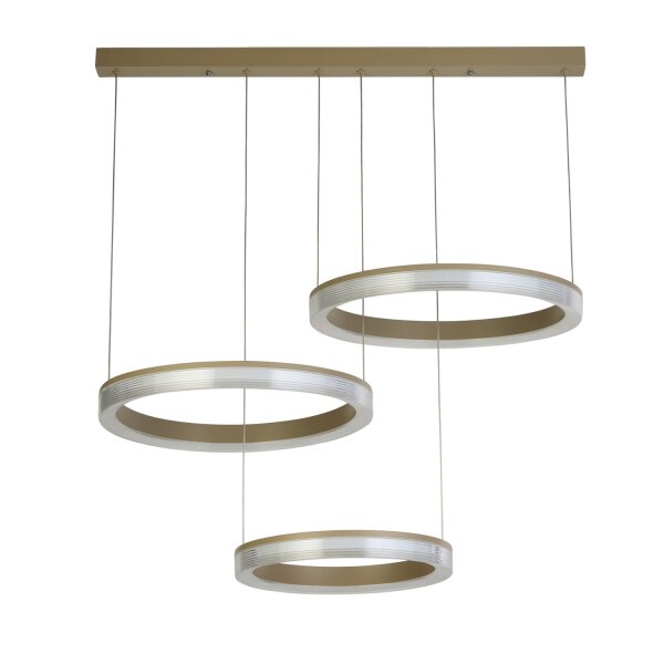LED Pendelleuchte CCT 2700-4000K Sandfarben B:45 cm