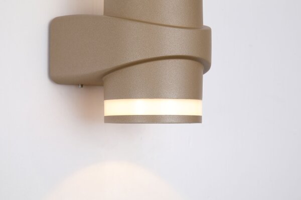 LED Außenleuchte 3000K Aluminium Gold IP65 H:14,1 cm