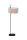 Stehlampe Fußschalter Leinen Schwarz Natur E27 H:142 cm