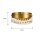 LED Deckenlampe 4000K Metall Kristallglas Gold Ø43 cm