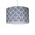 Lampenschirm Stoff Creme Blau E14 E27 H:22 cm Zylinder