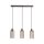 Pendelleuchte Glas Metall Bronze Bernstein E27 L:60 cm
