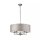 Pendelleuchte dimmbar Kunstseide Silber Weiß E14 Ø55 cm