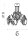 Deckenlampe Glas Metall Schwarz Bernstein E14 L:45 cm