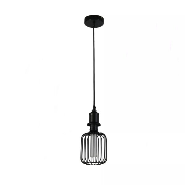 LED Leuchtmittel 2700K Glas Metall Schwarz E27 Ø12 cm