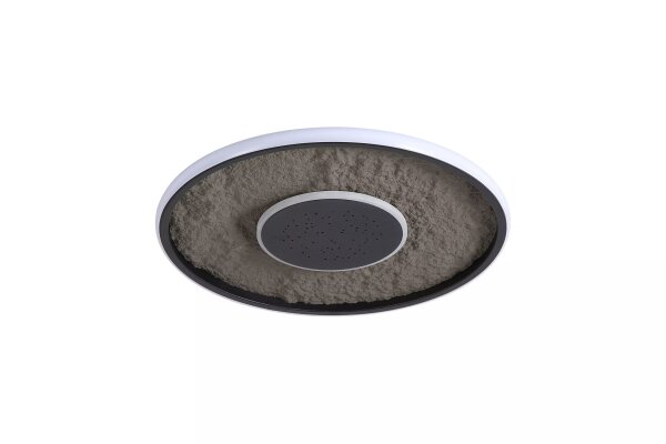 LED Deckenlampe dimmbar 3000K Metall Schwarz flach