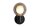 Wandlampe Metall Rauchglas Schwarz G9 IP44 H:12,4 cm
