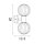 Wandlampe Metall Rauchglas Schwarz G9 IP44 H:28 cm