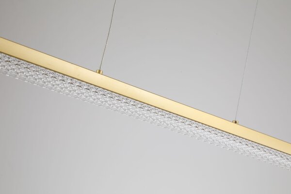 LED Pendelleuchte 3000K Metall Gold L:100 cm modern