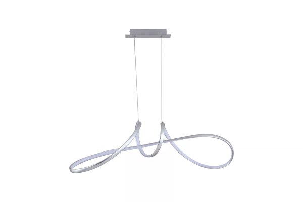 LED Pendelleuchte dimmbar 3000K Aluminium Grau L:90 cm