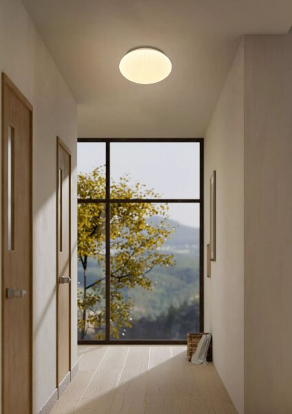 LED Deckenleuchte CCT 2700-4000K Metall Weiß Ø29 cm