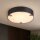 LED Deckenleuchte 3000K Metall Harz Schwarz IP44 Ø35 cm