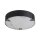 LED Deckenleuchte 3000K Metall Harz Schwarz IP44 Ø35 cm