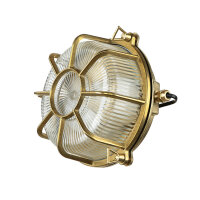 Lampe murale SIFNOS laiton IP64 ronde Ø24cm mur...