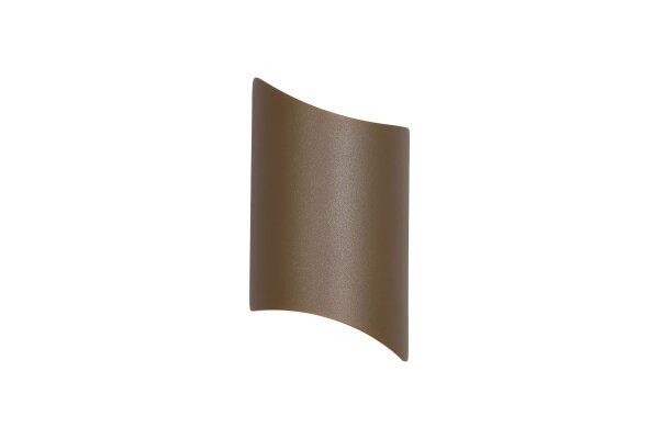 LED Außenleuchte Up Down 3000K Aluminium Glas Gold IP65