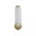 LED Wandlampe dimmbar 3000K Glas Metall Messing H:32 cm