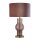 Tischleuchte Stoff Messing Lila E27 Ø38 cm blendarm