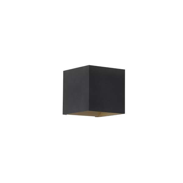 Wandleuchte Up Down Aluminium Schwarz Gold G9 B:9,7 cm