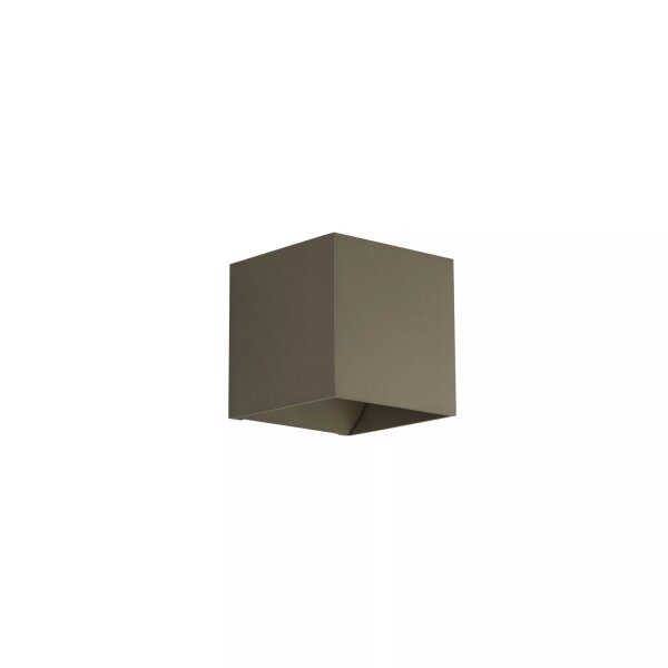 Wandleuchte Up Down Aluminium Bronze-Braun G9 T:9,7 cm