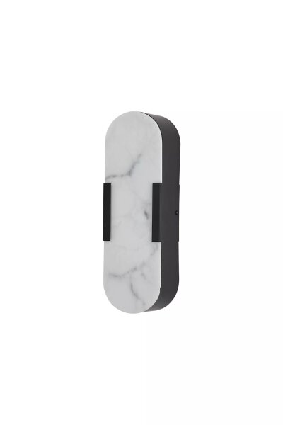 LED Wandleuchte 3000K Harz Schwarz IP44 H:35 cm 1207 lm