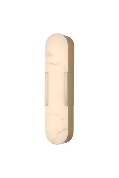 LED Wandleuchte 3000K Harz Gold Weiß IP44 H:50 cm