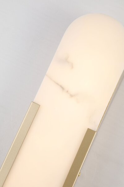 LED Wandleuchte 3000K Harz Gold Weiß IP44 H:50 cm