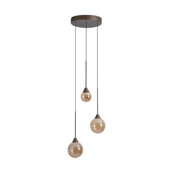 LED Hängelampe 2700-4000K Glas Bronze Champagner Ø40 cm