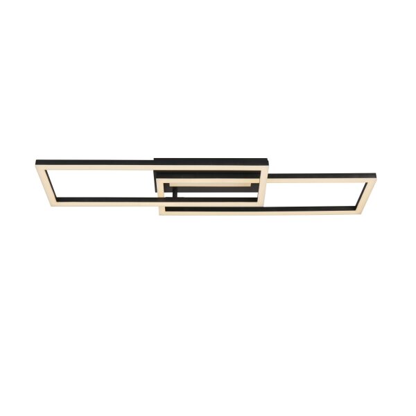 LED Deckenleuchte dimmbar 3000K Metall Schwarz L:75 cm