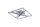 LED Deckenleuchte dimmbar 3000K Aluminium Silber modern