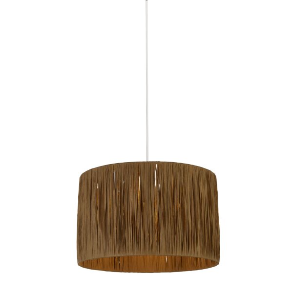 Lampenschirm Raffia Geflecht Natur E14 E27 H:22 cm Loft