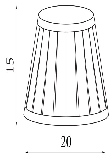 Lampenschirm Seide Silber E14 E27 Ø20 cm Plissee Loft