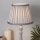 Lampenschirm Seide Silber E14 E27 Ø20 cm Plissee Loft