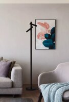 LED Stehlampe Akku 3000K Metall Schwarz Wei&szlig;...