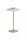 LED Tischleuchte Touchdimmer 3000K Glas Messing H:40 cm