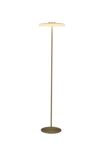 LED Stehleuchte dimmbar 3000K Glas Messing H:142 cm