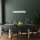 LED Hängelampe 3000K Glas Metall Kristall Chrom L:91 cm